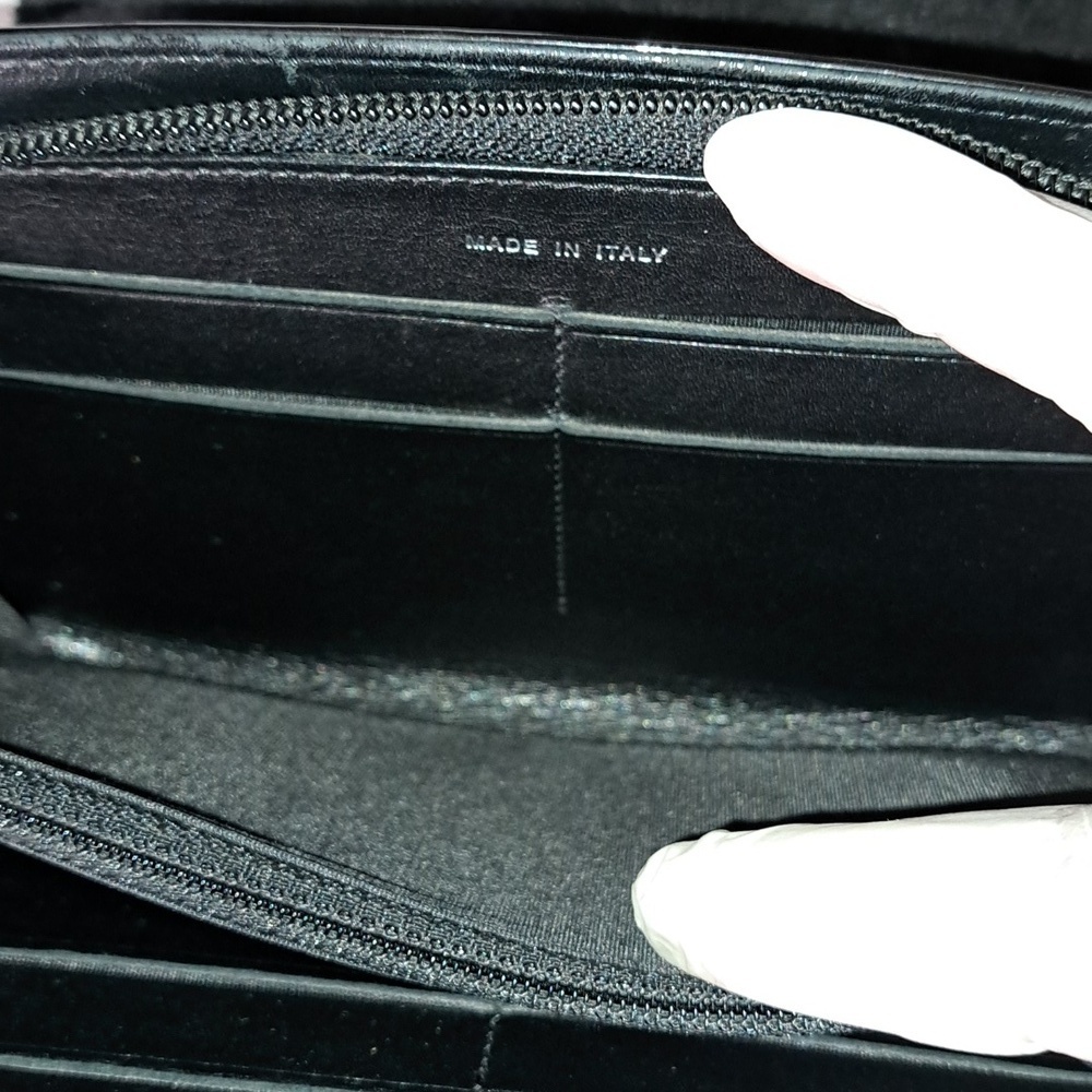 CHANEL Patent Trousse Maquil Clutch Wallet Black Like New - Picture 15 of 17